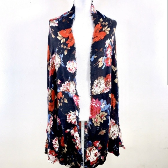 Free People Sammy Raw Edge Kimono - Picture 2 of 6